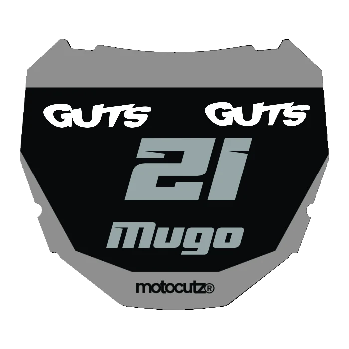 CUSTOM ODI NUMBER PLATE DECAL