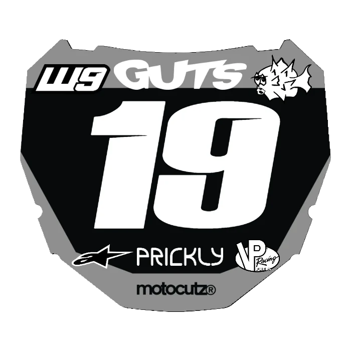 CUSTOM ODI NUMBER PLATE DECAL