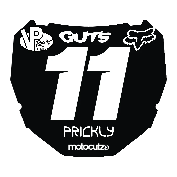CUSTOM ODI NUMBER PLATE DECAL