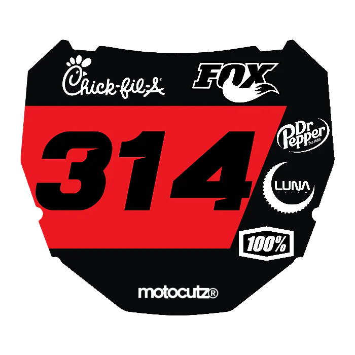 CUSTOM ODI NUMBER PLATE DECAL