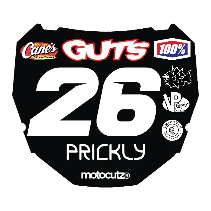 CUSTOM ODI NUMBER PLATE DECAL
