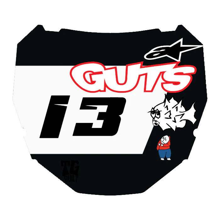 CUSTOM ODI NUMBER PLATE DECAL
