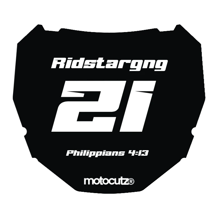 CUSTOM ODI NUMBER PLATE DECAL