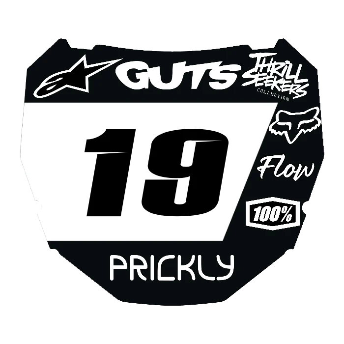 CUSTOM ODI NUMBER PLATE DECAL