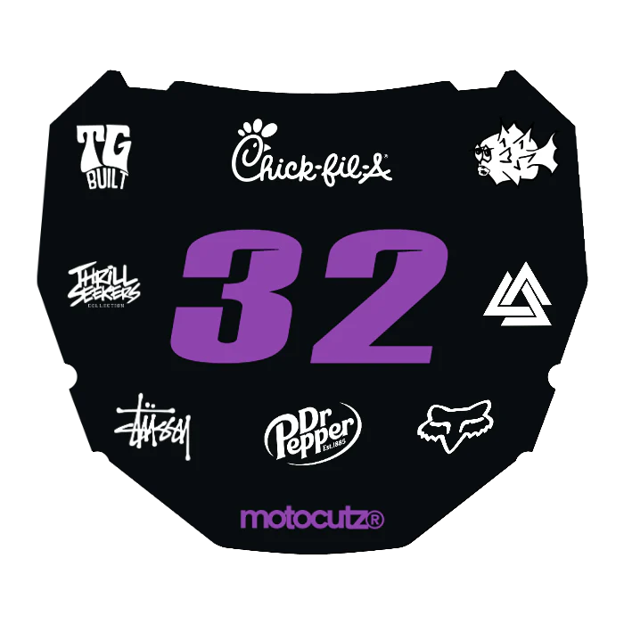 CUSTOM ODI NUMBER PLATE DECAL