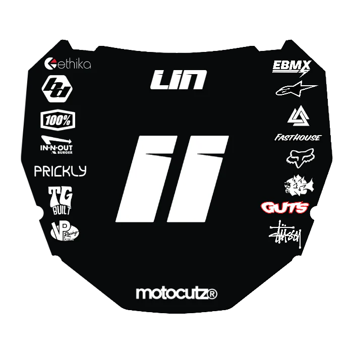 CUSTOM ODI NUMBER PLATE DECAL