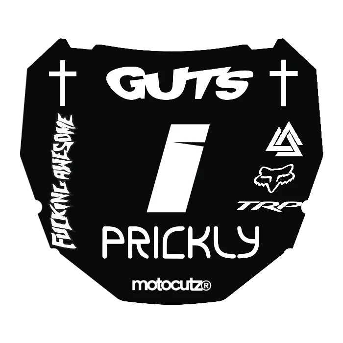 CUSTOM ODI NUMBER PLATE DECAL