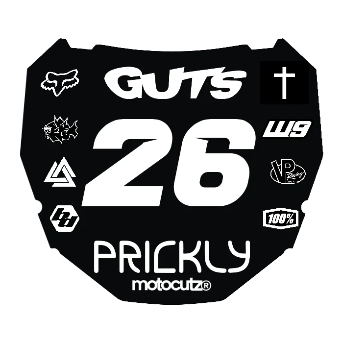 CUSTOM ODI NUMBER PLATE DECAL