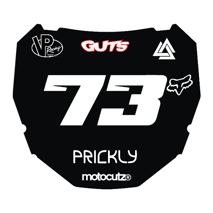 CUSTOM ODI NUMBER PLATE DECAL