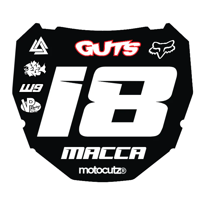 CUSTOM ODI NUMBER PLATE DECAL