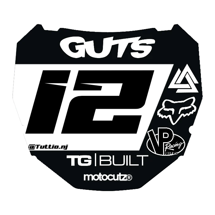 CUSTOM ODI NUMBER PLATE DECAL