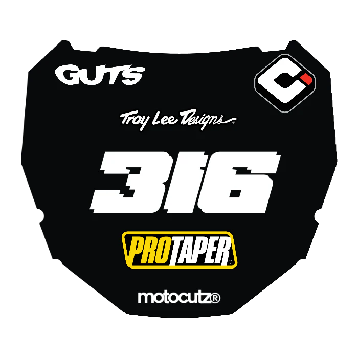 CUSTOM ODI NUMBER PLATE DECAL