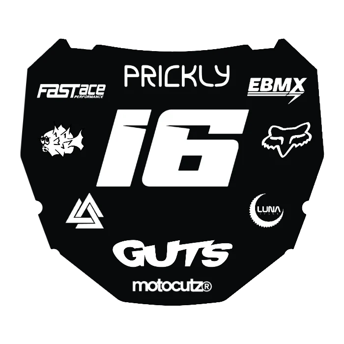 CUSTOM ODI NUMBER PLATE DECAL