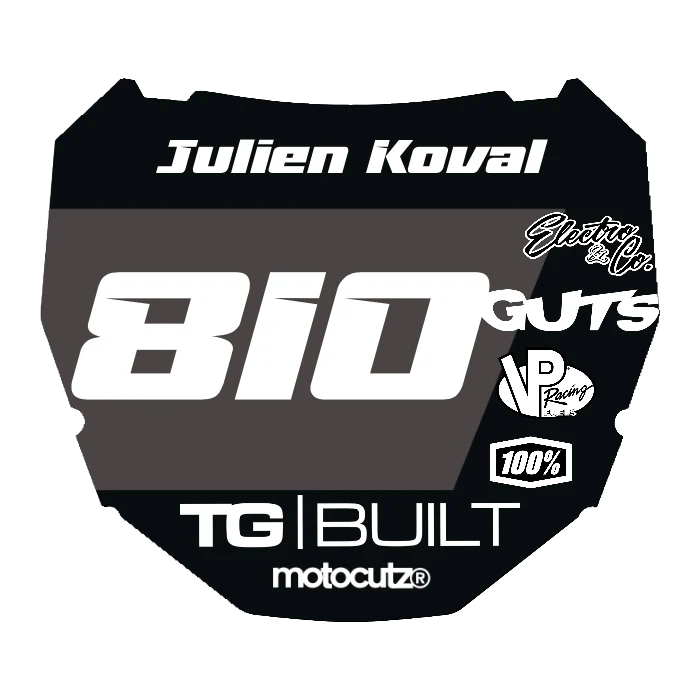 CUSTOM ODI NUMBER PLATE DECAL
