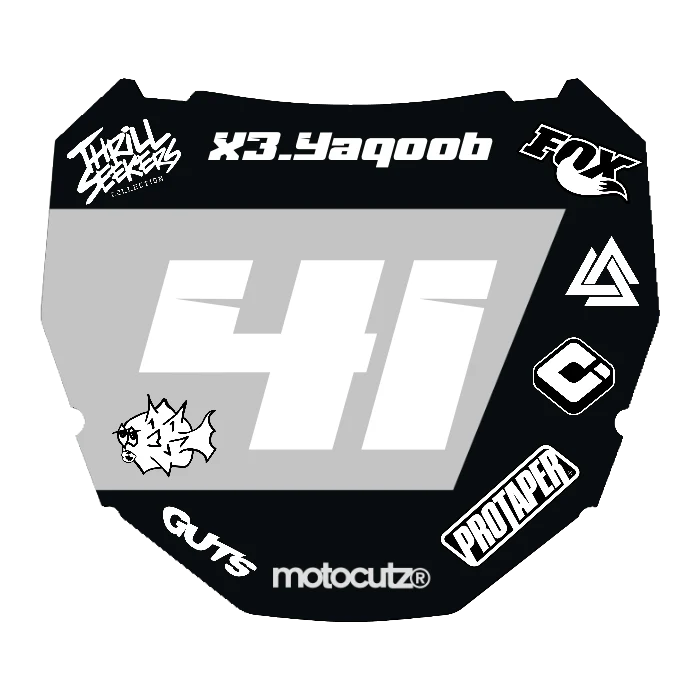 CUSTOM ODI NUMBER PLATE DECAL