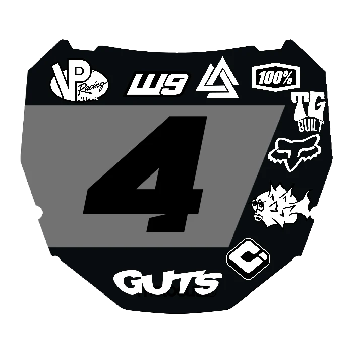 CUSTOM ODI NUMBER PLATE DECAL