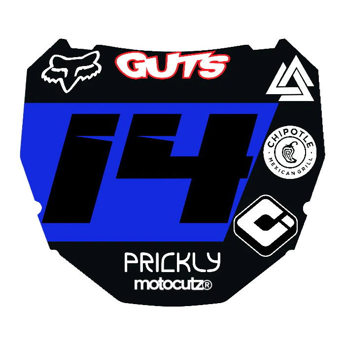 CUSTOM ODI NUMBER PLATE DECAL