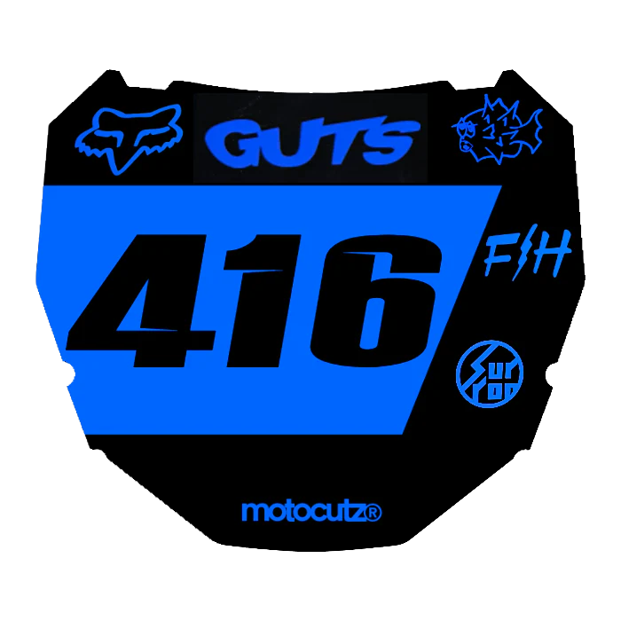 CUSTOM ODI NUMBER PLATE DECAL