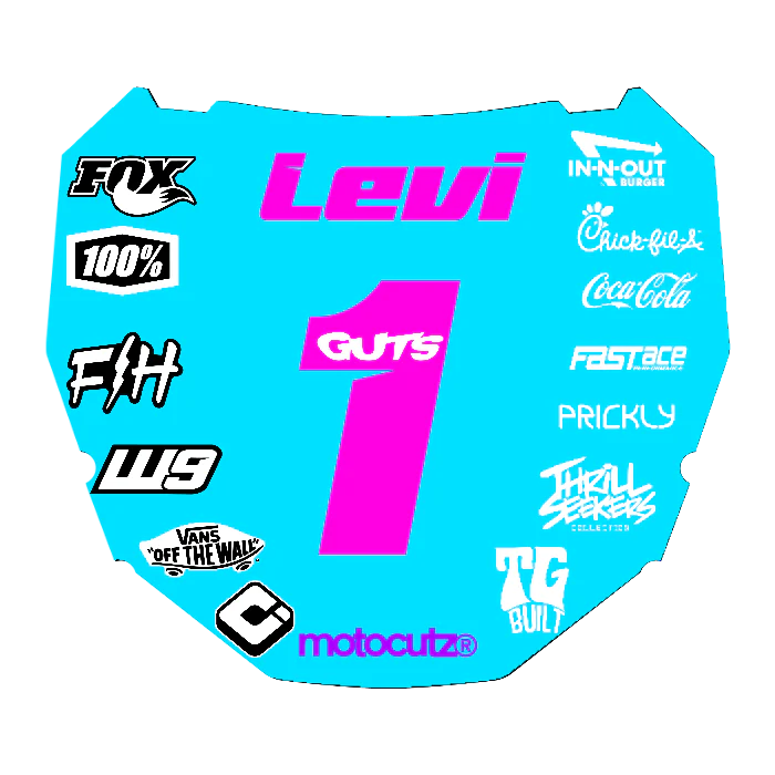CUSTOM ODI NUMBER PLATE DECAL
