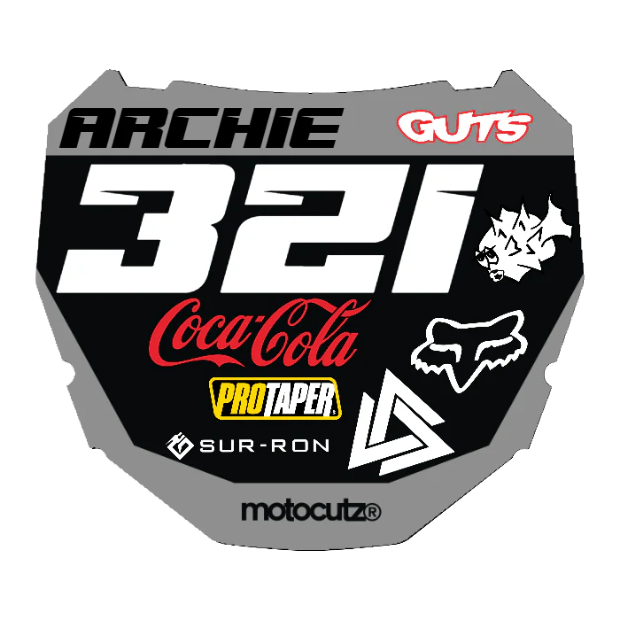 CUSTOM ODI NUMBER PLATE DECAL
