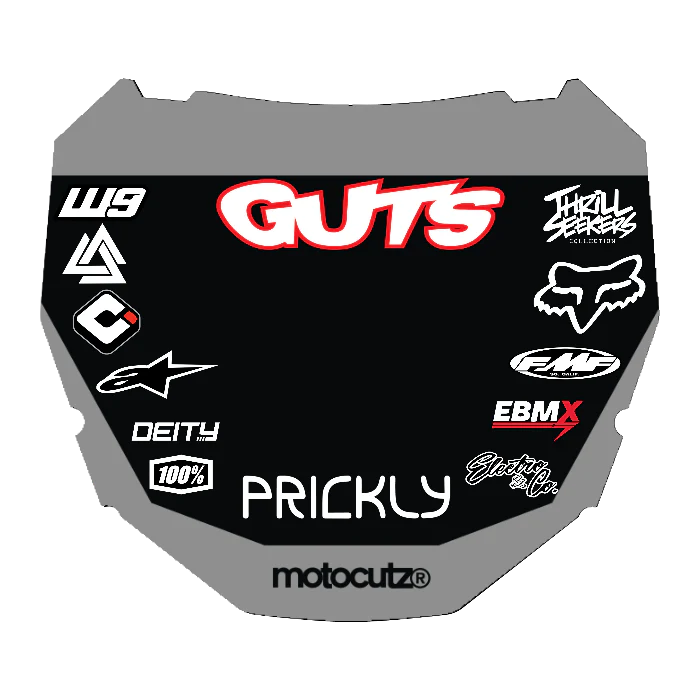 CUSTOM ODI NUMBER PLATE DECAL