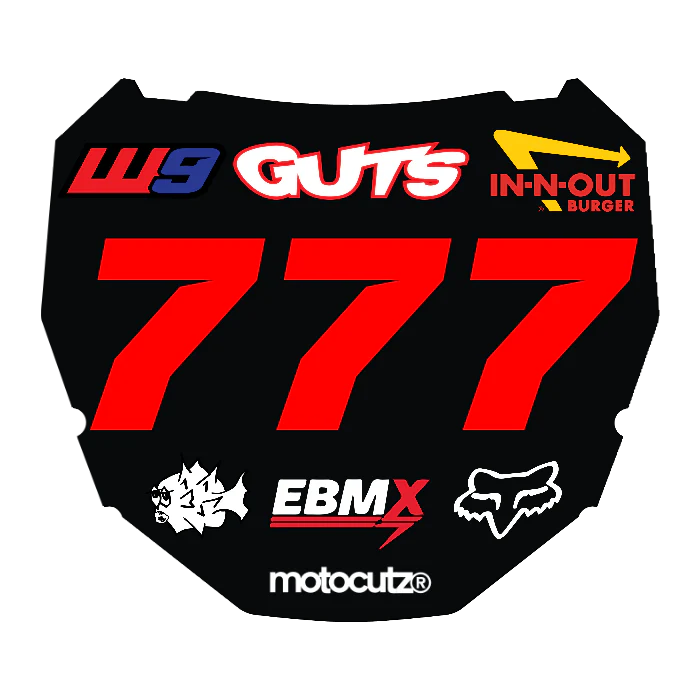 CUSTOM ODI NUMBER PLATE DECAL