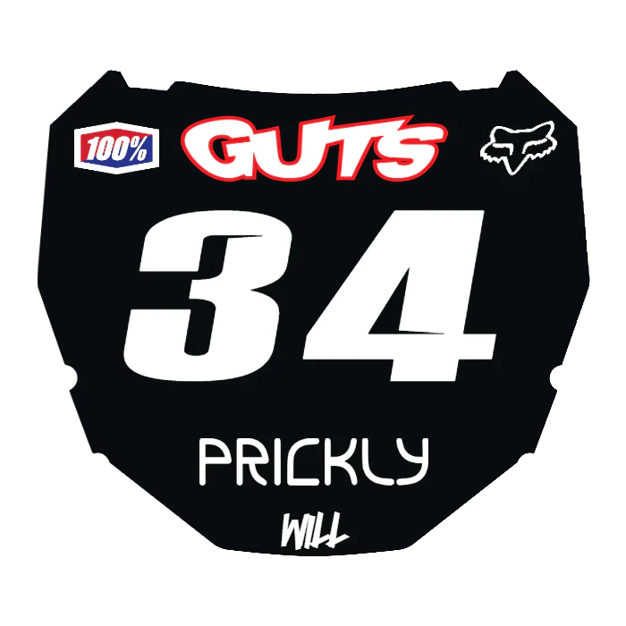 CUSTOM ODI NUMBER PLATE DECAL