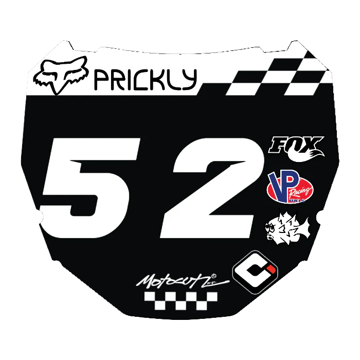 CUSTOM ODI NUMBER PLATE DECAL