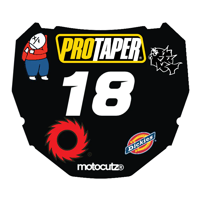 CUSTOM ODI NUMBER PLATE DECAL