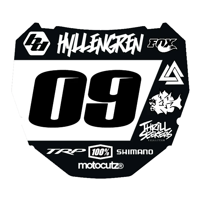 CUSTOM ODI NUMBER PLATE DECAL