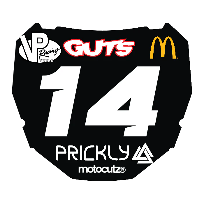 CUSTOM ODI NUMBER PLATE DECAL
