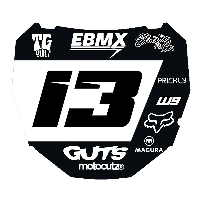 CUSTOM ODI NUMBER PLATE DECAL