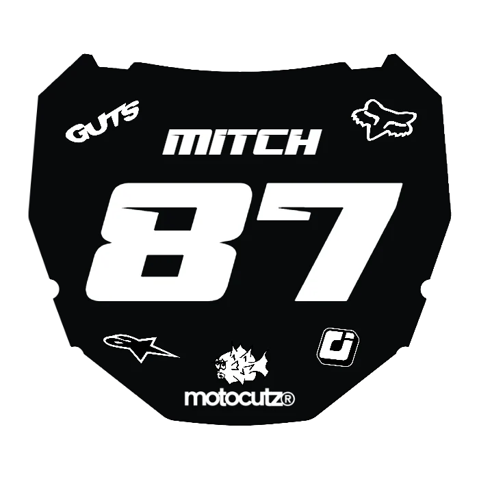 CUSTOM ODI NUMBER PLATE DECAL