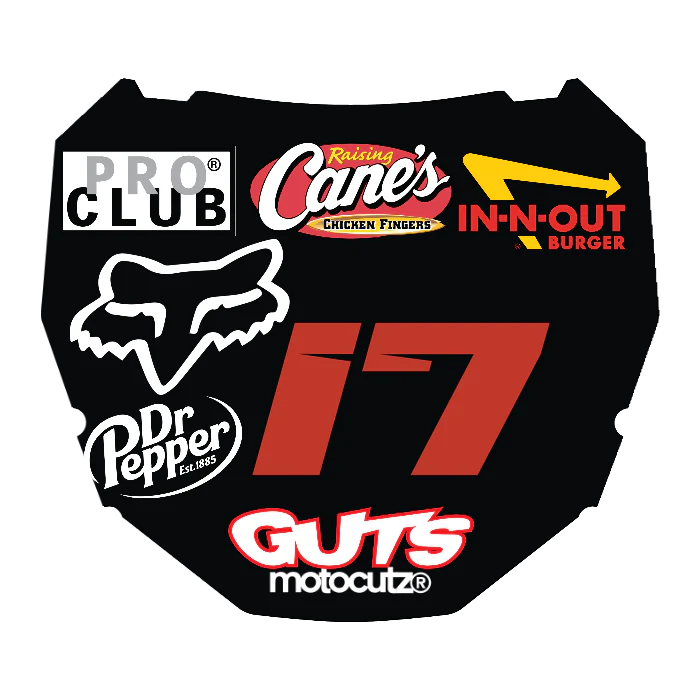 CUSTOM ODI NUMBER PLATE DECAL