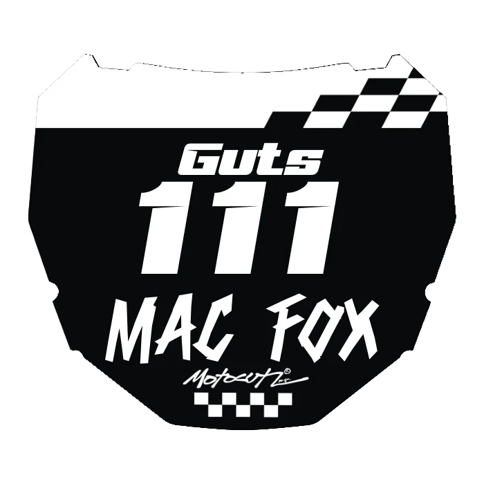CUSTOM ODI NUMBER PLATE DECAL