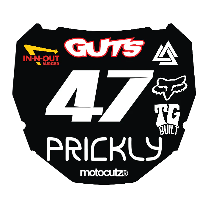 CUSTOM ODI NUMBER PLATE DECAL