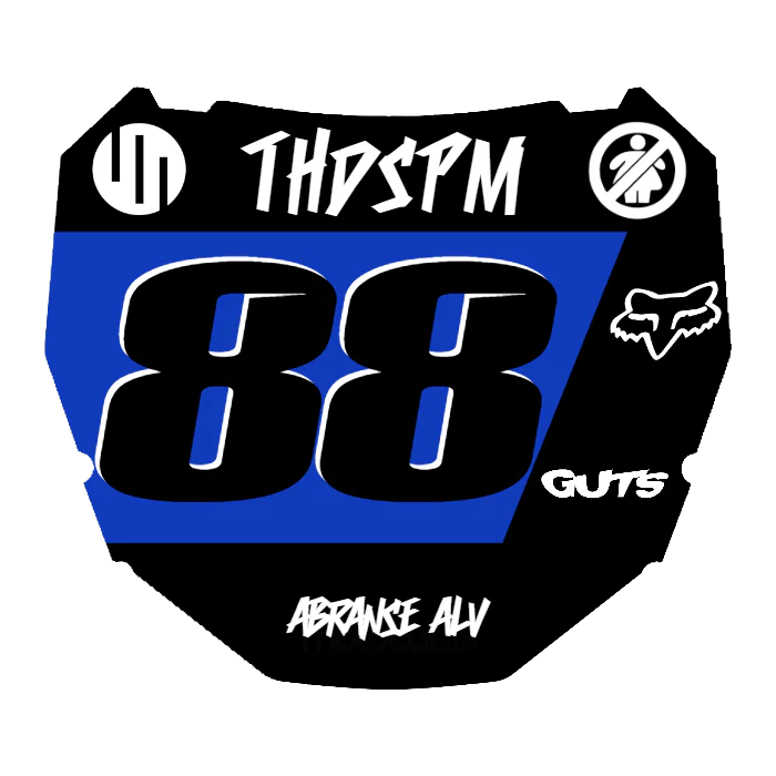 CUSTOM ODI NUMBER PLATE DECAL