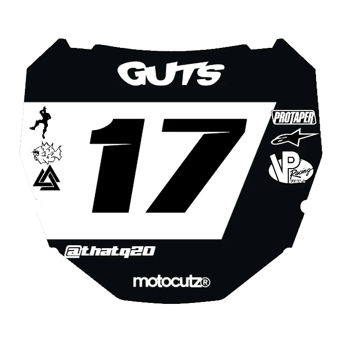 CUSTOM ODI NUMBER PLATE DECAL