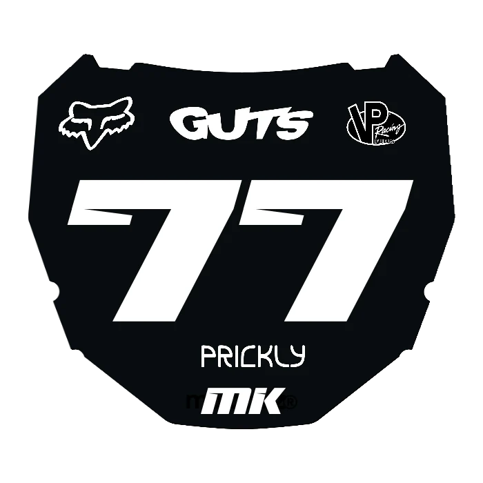 CUSTOM ODI NUMBER PLATE DECAL
