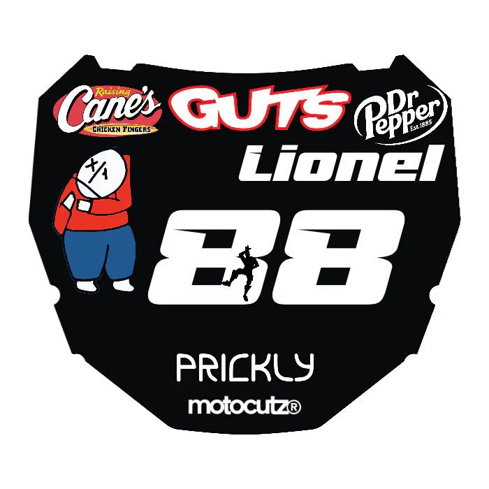 CUSTOM ODI NUMBER PLATE DECAL