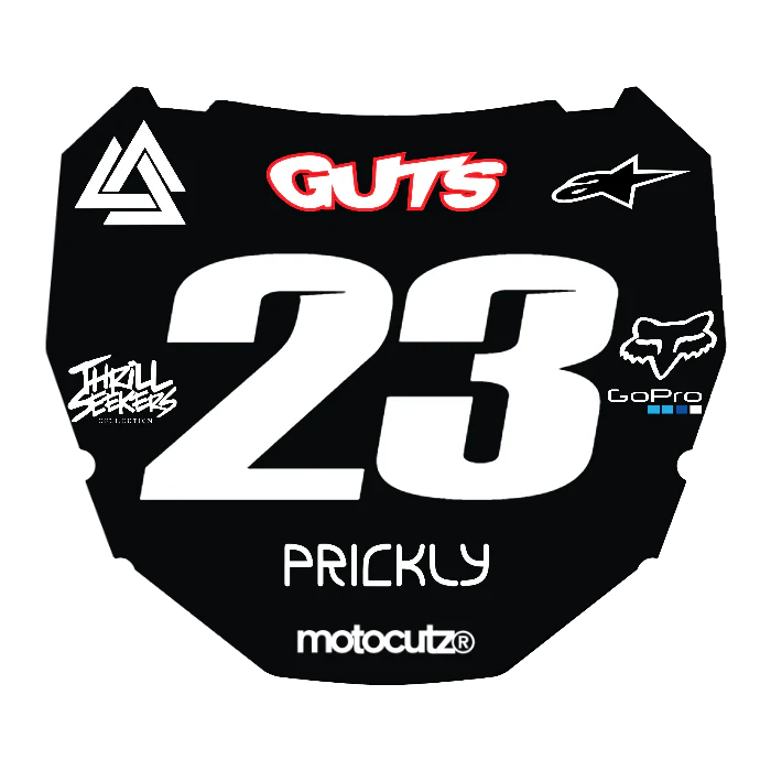 CUSTOM ODI NUMBER PLATE DECAL
