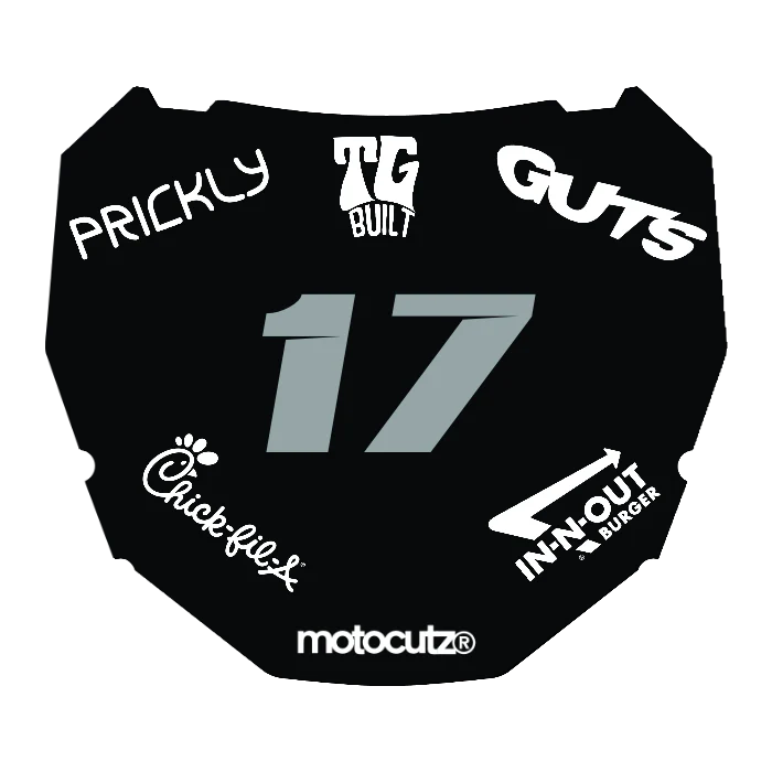 CUSTOM ODI NUMBER PLATE DECAL
