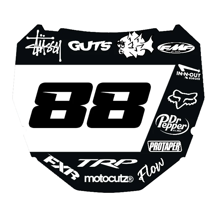CUSTOM ODI NUMBER PLATE DECAL