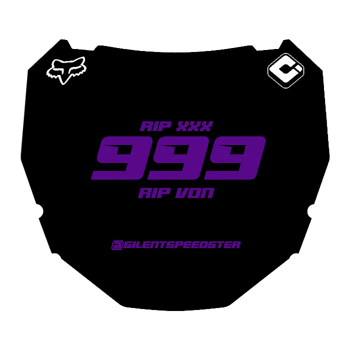 CUSTOM ODI NUMBER PLATE DECAL