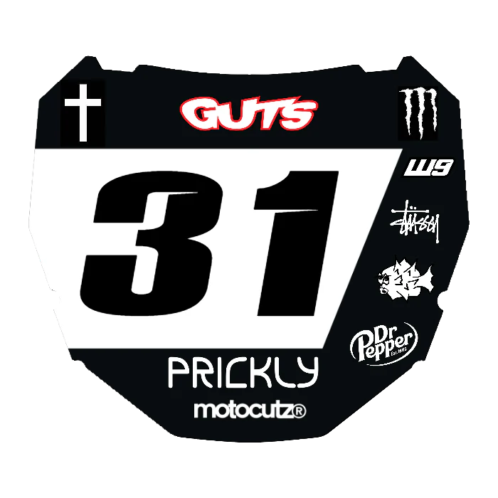 CUSTOM ODI NUMBER PLATE DECAL