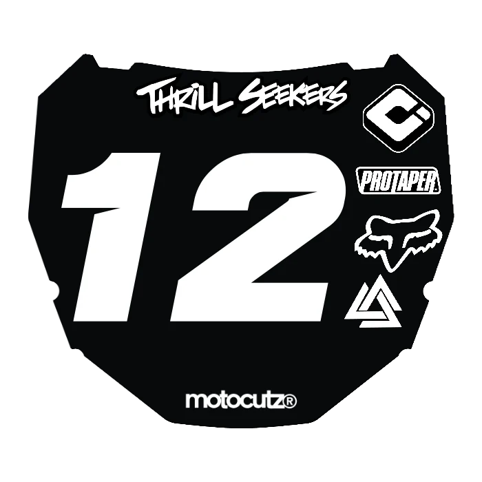 CUSTOM ODI NUMBER PLATE DECAL