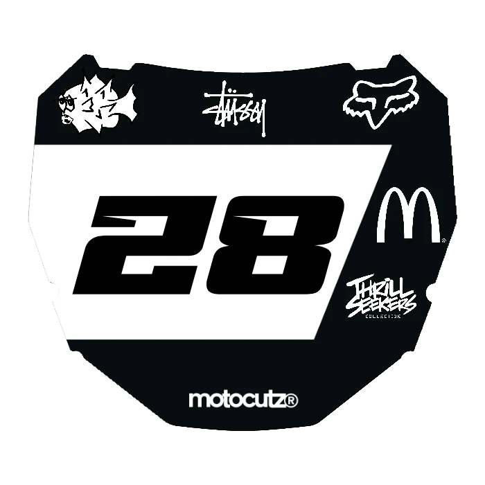 CUSTOM ODI NUMBER PLATE DECAL
