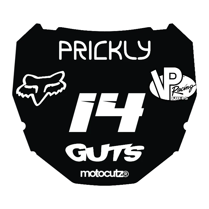 CUSTOM ODI NUMBER PLATE DECAL