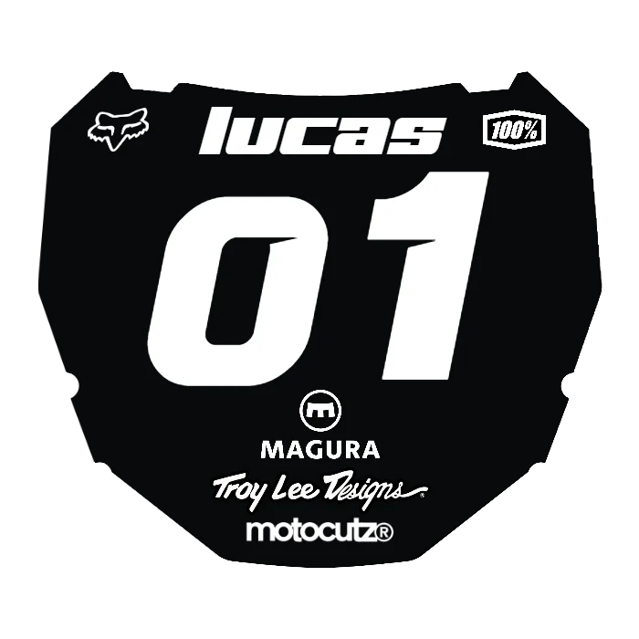 CUSTOM ODI NUMBER PLATE DECAL