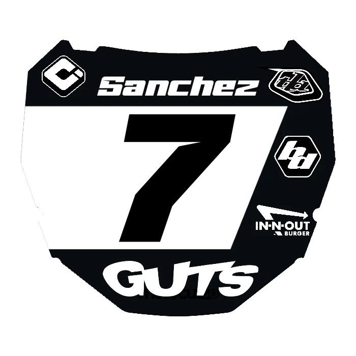CUSTOM ODI NUMBER PLATE DECAL
